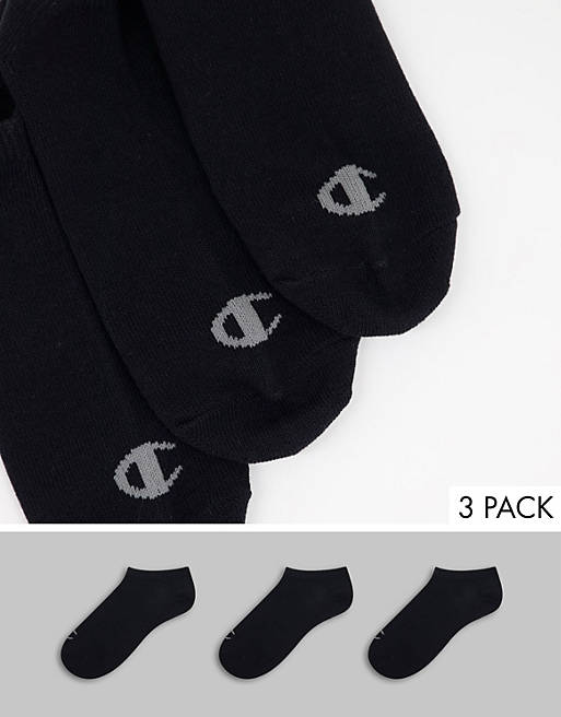 Champion 3 pack socks in BLACK