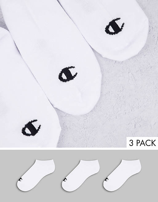 Champion 3 pack socks in white