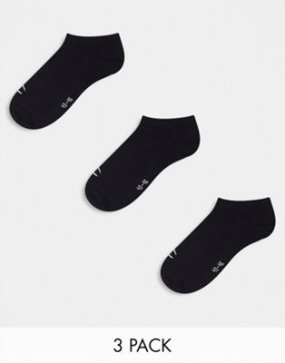 Champion 3 pack trainer socks in black - ASOS Price Checker
