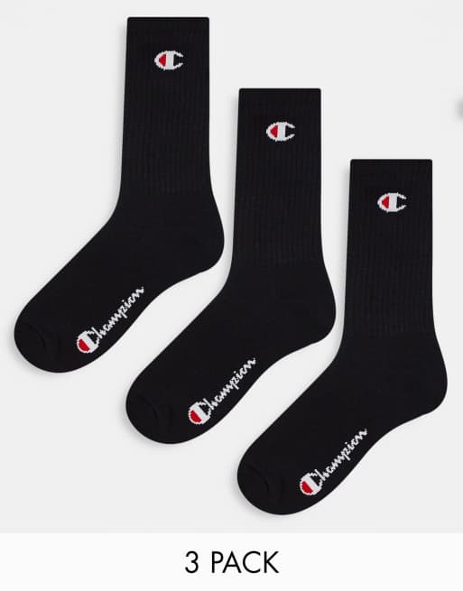 Champion – 3er-Pack Socken in Schwarz
