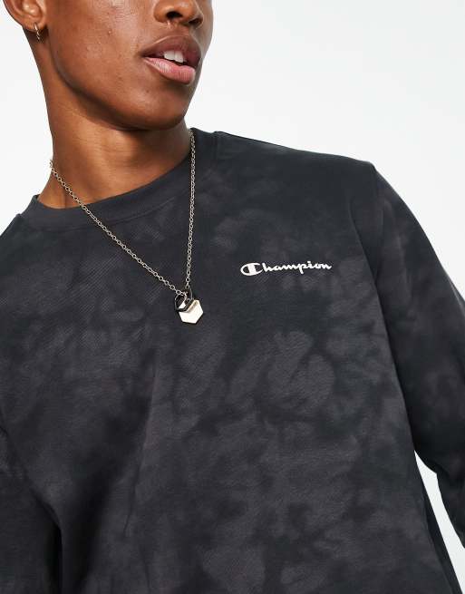 Champion acid wash sweatshirt in black