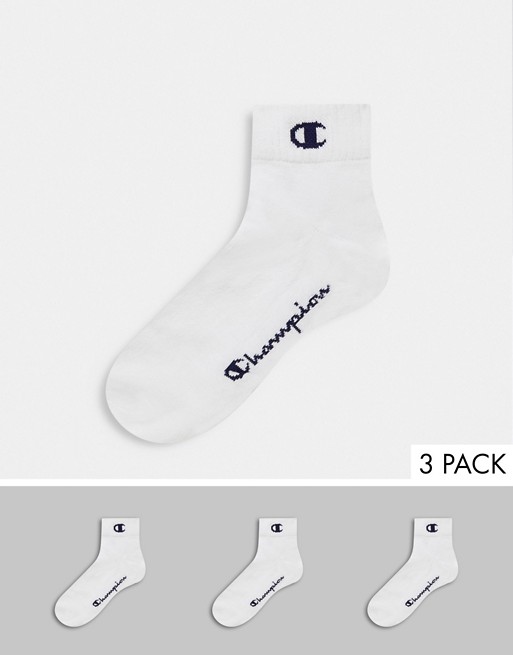 Champion ankle socks 3 pack in white
