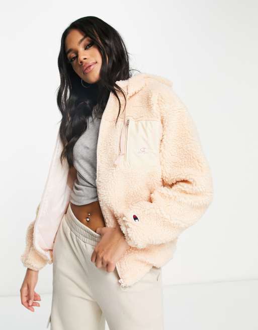 Champion - Anorak met klein logo in roze