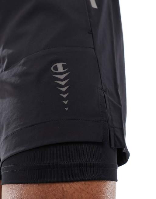 Champion – Athletic Double Dry – Lauf-Shorts in Schwarz, 3 von 5