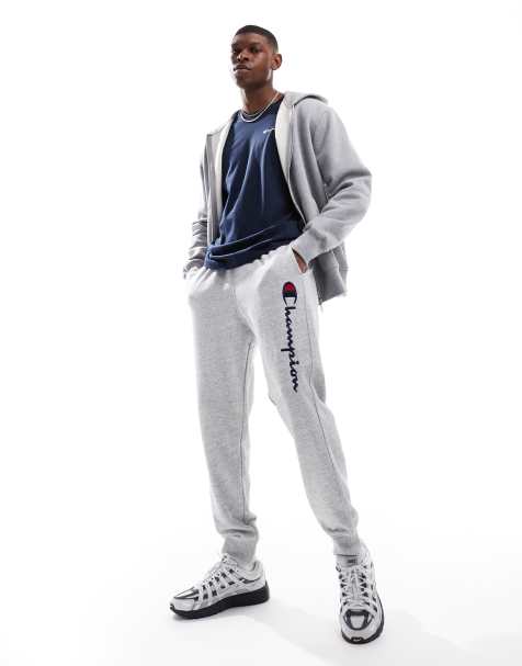 Champion - Authentic - Pantalon à chevilles resserrées côtelées - Gris - view 1