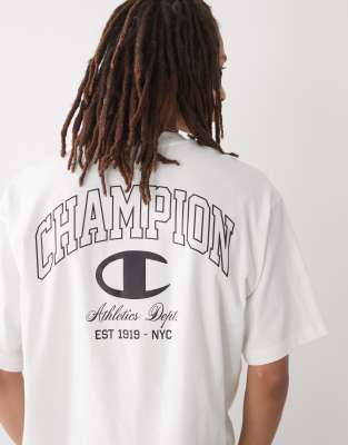 Champion Champion back print graphic t-shirt in white
