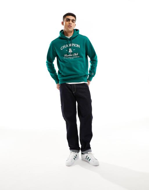 Mens green best sale champion hoodie