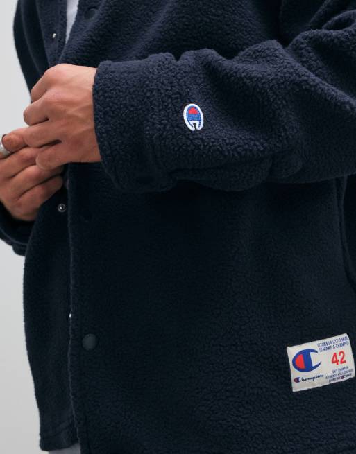 Champion backprint coach jacket in black , 4 of 5