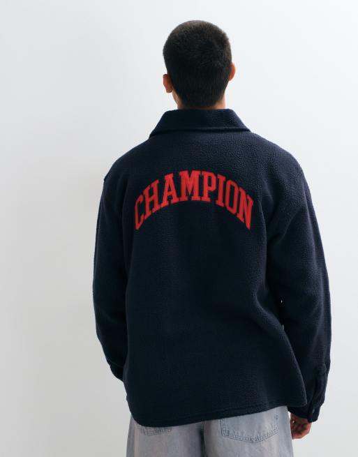 Champion backprint coach jacket in black , 5 of 5