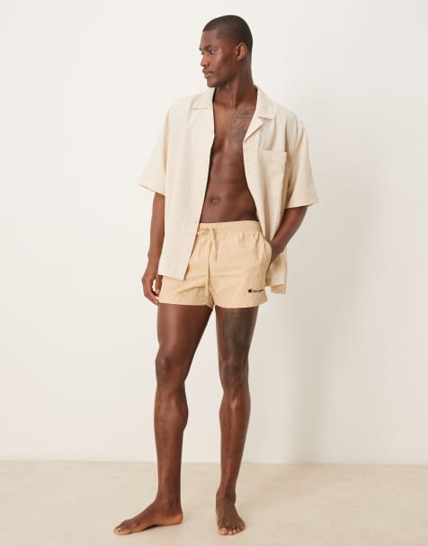 Champion – Badeshorts in Beige - view 1
