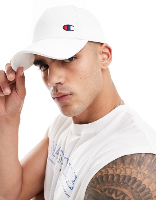 Champion baseball cap in white