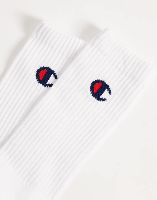 Champion Basics 3-pack sokken met ronde hals in wit, 3 van 3