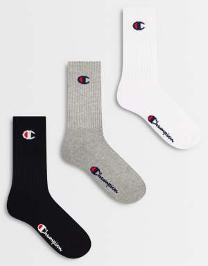 Champion Basics 3pk Crew Socks in multi