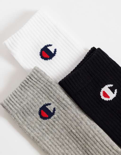 Champion Basics 3pk Crew Socks in multi, 2 of 3