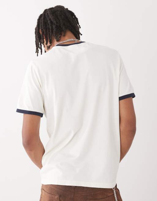 Champion –Beige och svart t-shirt med kantband, 4 av 4