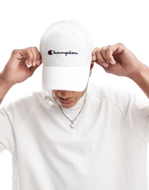 Champion – Biała baseballowa czapka z daszkiem