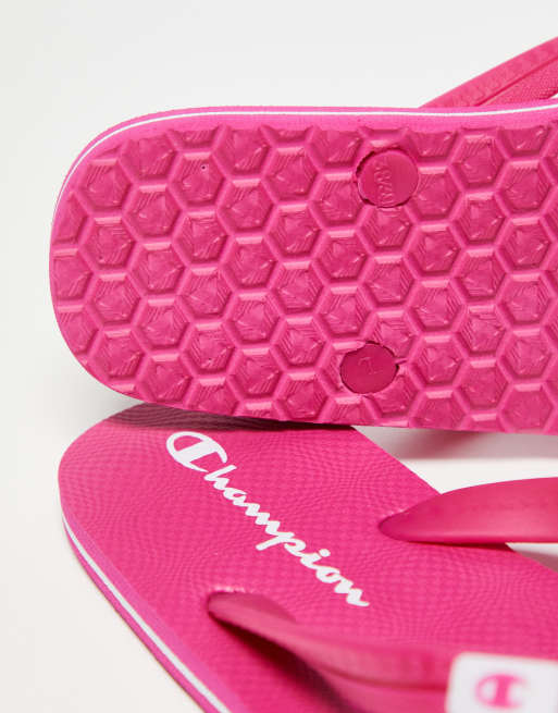 Pink champion flip hot sale flops