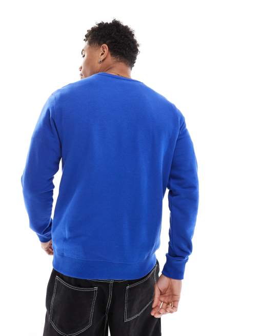Champion – Blå sweatshirt med liten bröstlogga på vänster sida, 2 av 4