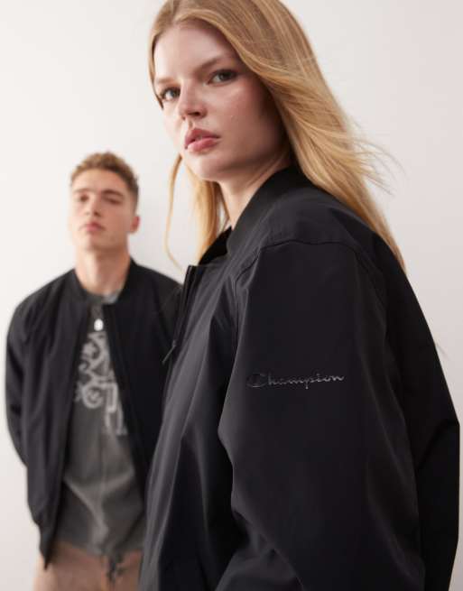 Champion - Bomber unisex nero, 4 di 4