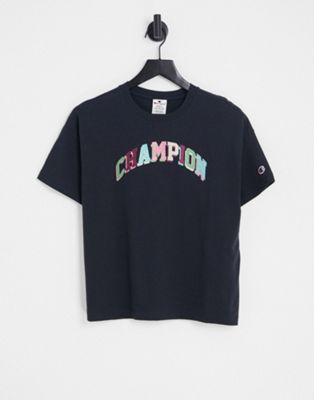 Champion boxy t-shirt with logo in black