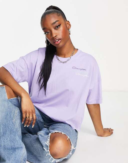 Lilac champion hot sale t shirt