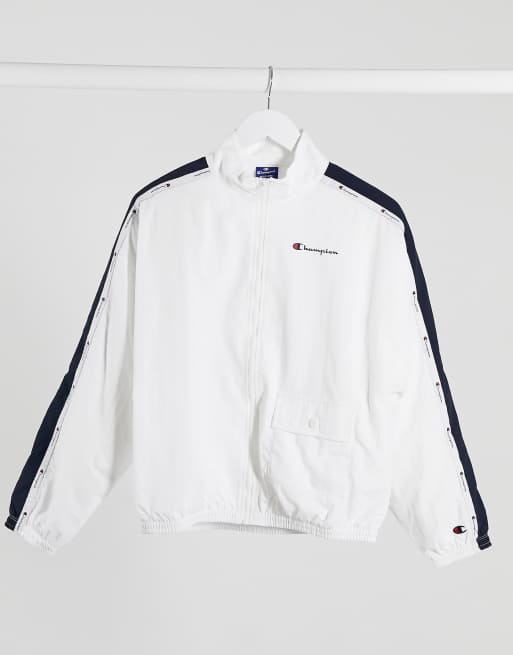 White champion discount track jacket