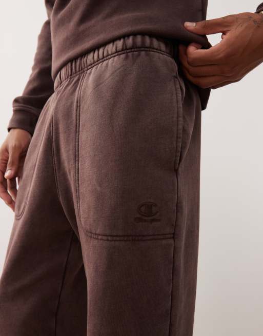 Champion – Bruna mjukisbyxor i unisex-modell med elastiska muddar, 2 av 4