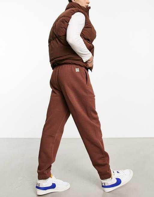 Champion - Brune unisex-joggingbukser med lille logo