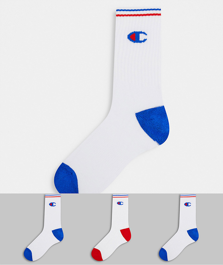 Champion - Cadeauset van 3 paar sokken in wit