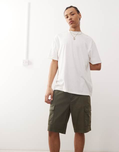 Champion – Cargo-Shorts aus Webstoff in Grün - view 1