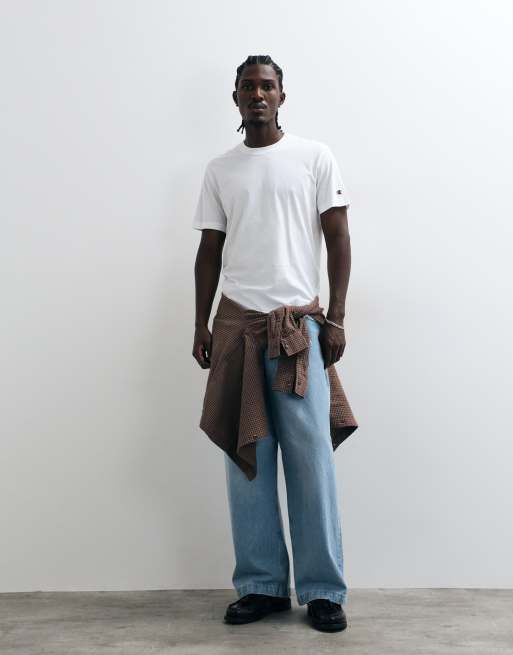 Champion Champion Core Heritage pakke med 2 T-shirts i navy og hvid, 2 af 5