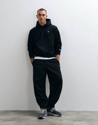 Champion Champion Core Heritage pants barrel leg drawstring jogger in black