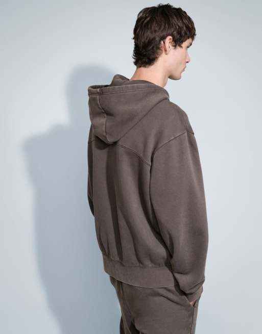 Champion Champion Laundry Full Zip hoodie in khaki, 5 of 9