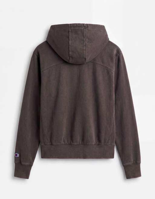 Champion Champion Laundry Full Zip hoodie in khaki, 7 of 9