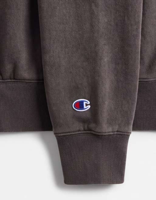 Champion Champion Laundry Full Zip hoodie in khaki, 9 of 9