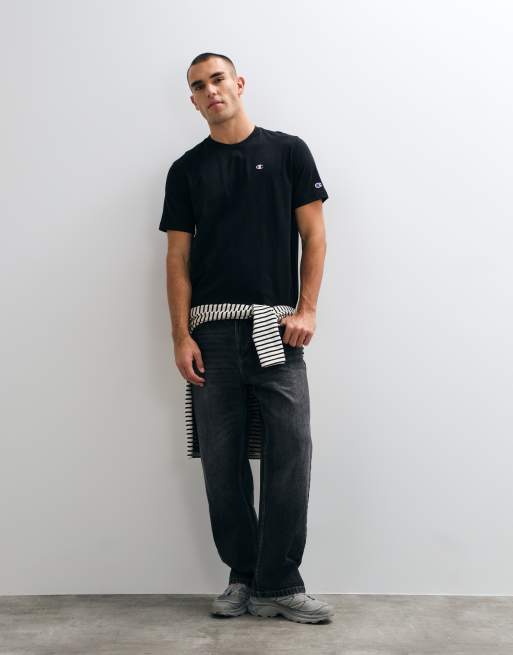 Champion Champion Modern Heritage Crewneck T-Shirt in black, 3 of 5