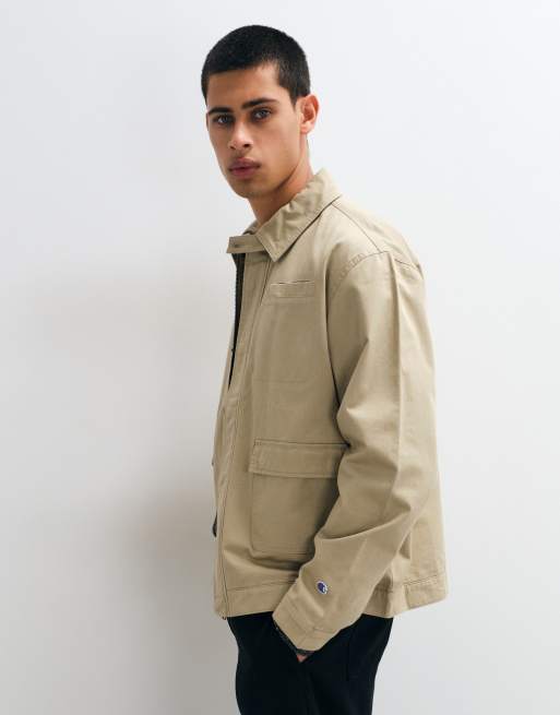 Champion chaqueta con cremallera completa en taupe, 3 de 5