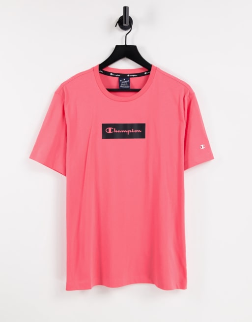 Champion box logo store t shirt