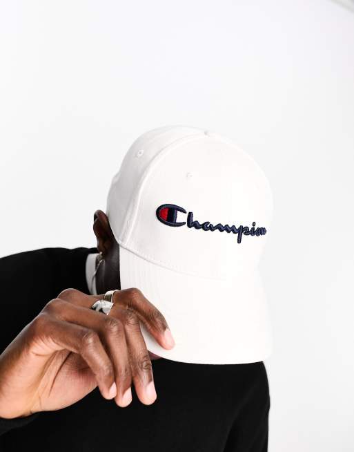 Champion classic twill baseball cap in white