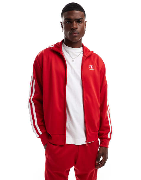 Champion co-ord track jacket in red - view 1
