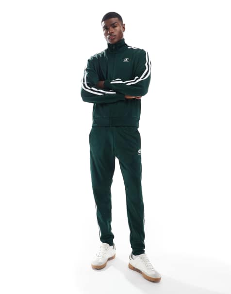Champion co-ord track suit bottoms in green - view 1