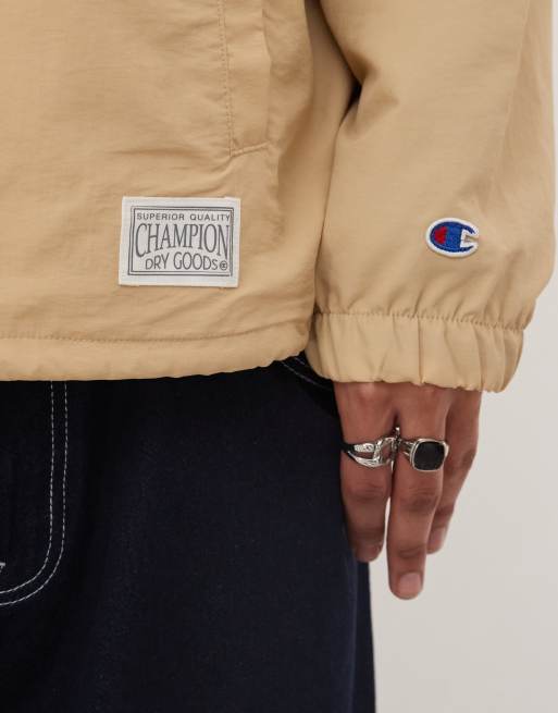 Champion Coach jacket in beige ASOS