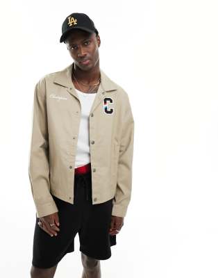 Champion coach cheap jacket white