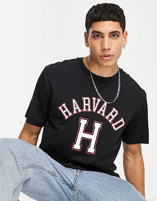 Champion collegiate Harvard collegiate t-shirt in black | ASOS