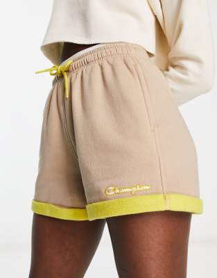 Champion shorts womens outlet yellow