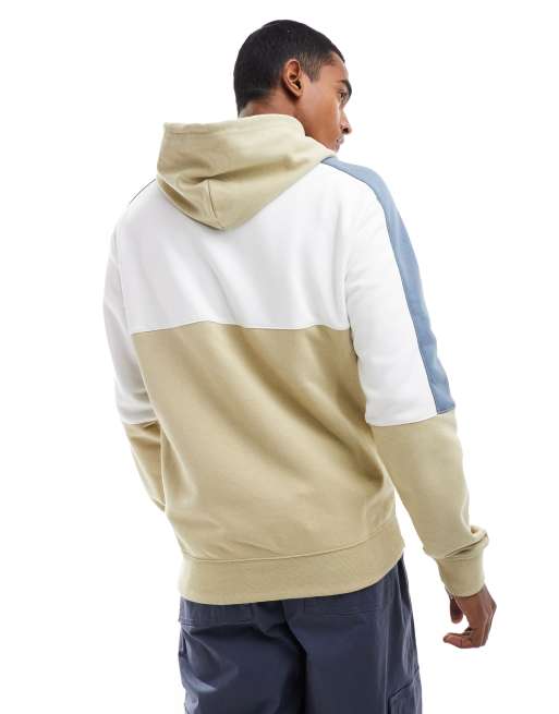 Champion colourblock hoodie in beige and grey ASOS