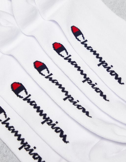 Champion - Confezione da 3 paia di calzini corti bianchi, 4 di 4