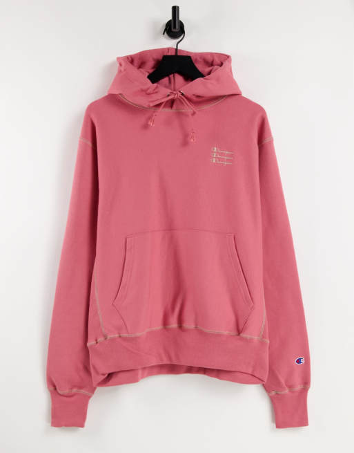 Pale pink champion online hoodie