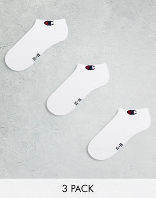 Champion core ankle socks in white 3 pack