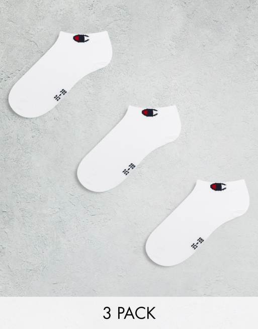 Champion core ankle socks in white 3 pack